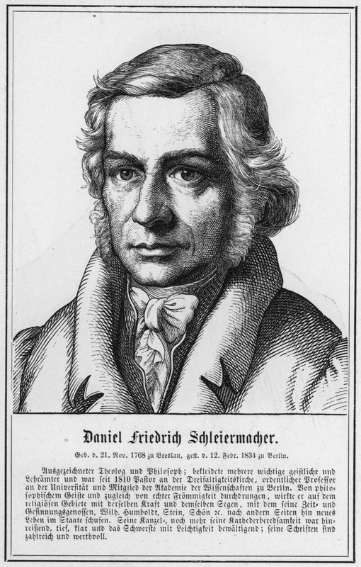 Daniel Friedrich Schleiermacher (gravura) de German School