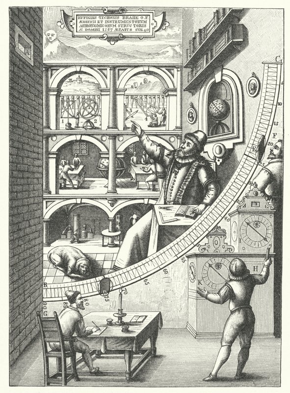 O astrônomo dinamarquês Tycho Brahe
