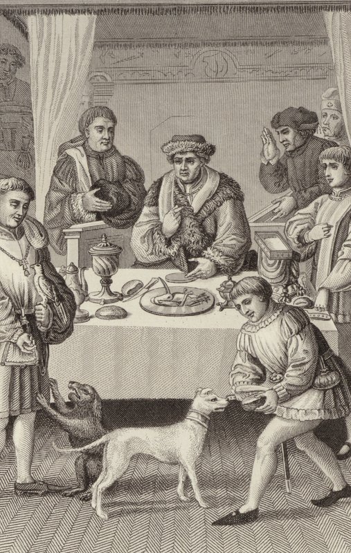 Salão de jantar de um príncipe de German School