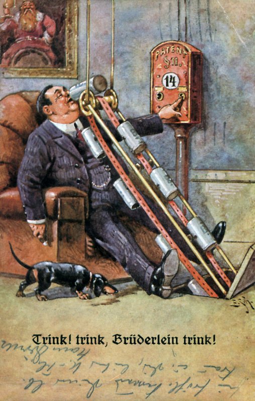 Bebe, bebe, bebe, irmão bebe! (cor litho) de German School