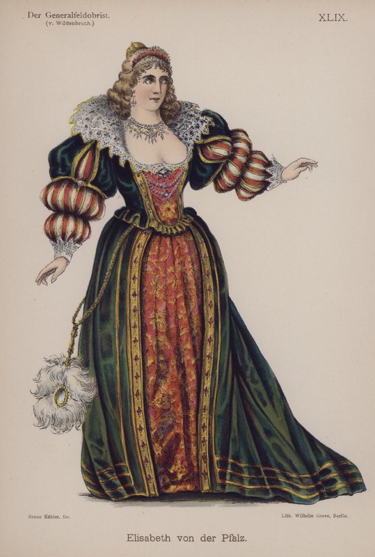 Elisabeth of the Palatinate, do Der Generalfeldoberst de Ernst von Wildenbruch (cor litho) de German School