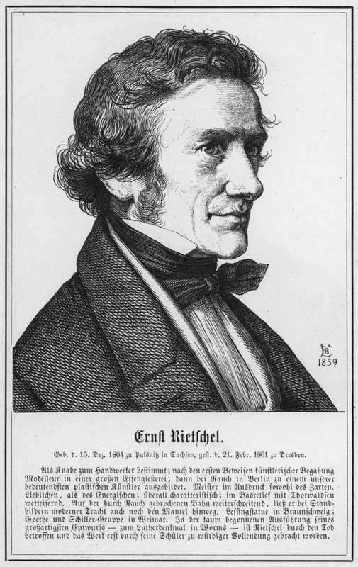Ernst Rietschel (gravura) de German School