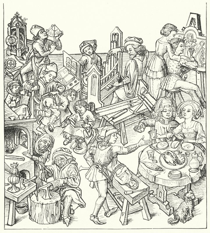 Vida cotidiana, em, 15o século, alemanha de German School