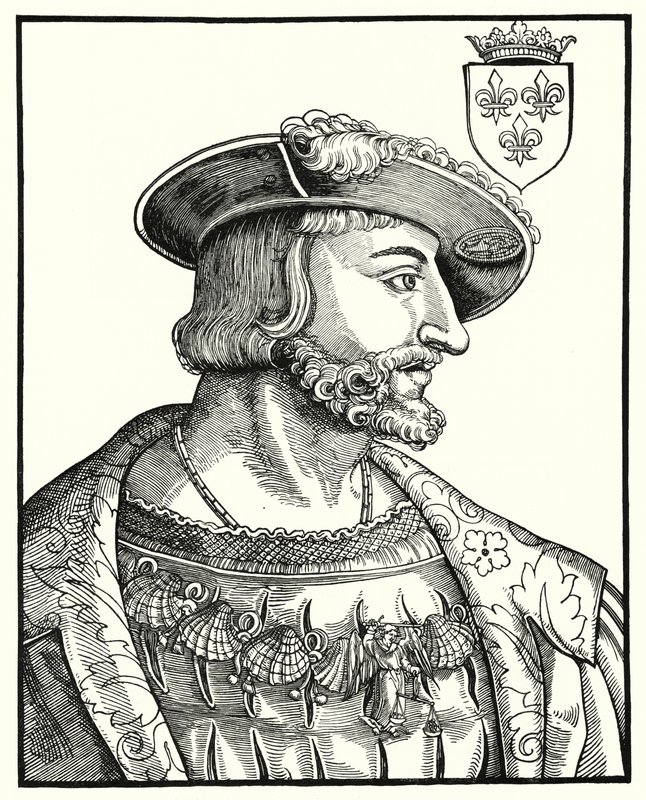Francisco I, Rei da França (gravura) de German School