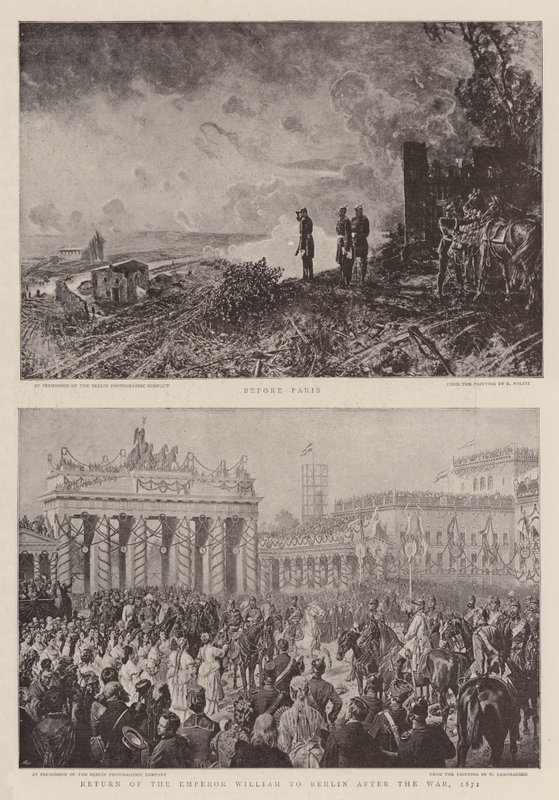 Guerra Franco-Prussiana (litho) de German School