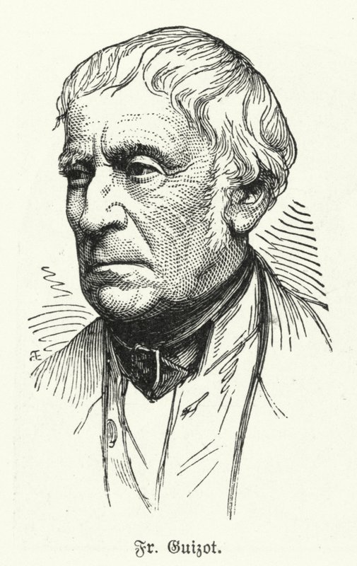 François Guizot, historiador e estadista francês (litho) de German School