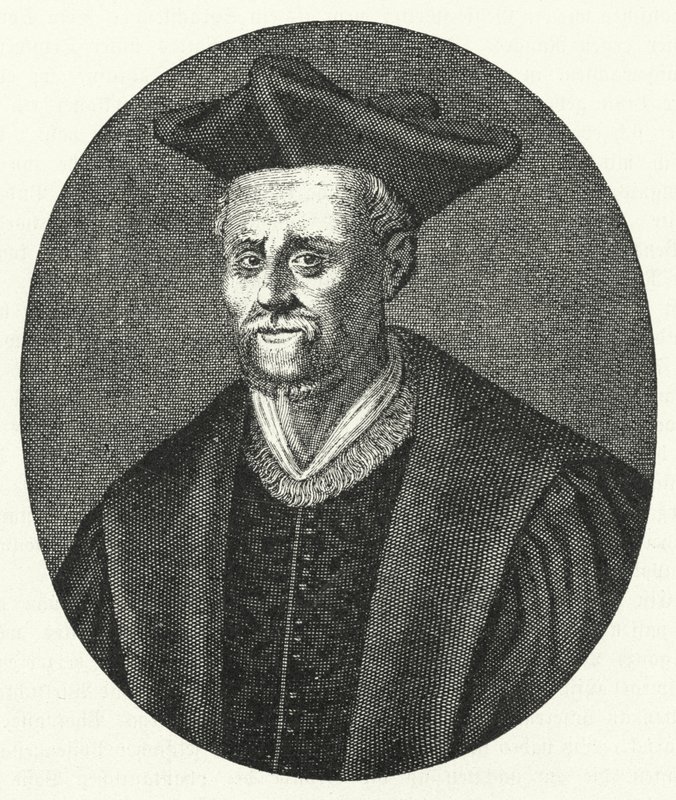 François Rabelais, escritor francês (gravura) de German School
