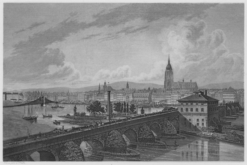 Frankfurt am Main (gravura) de German School