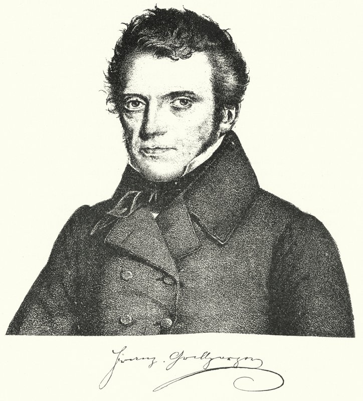 Franz Grillparzer, dramaturgo e poeta austríaco (gravura) de German School