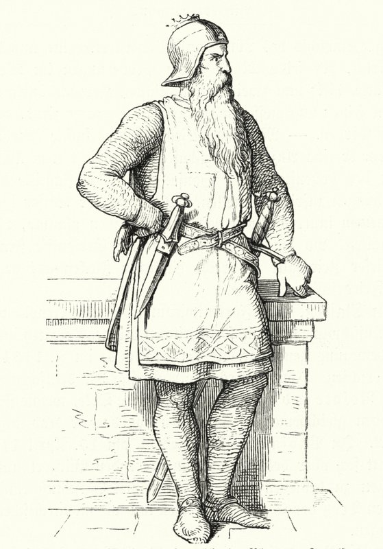Frederico Barbarossa, Rei da Alemanha e Itália e Imperador Romano Sagrado (gravura) de German School