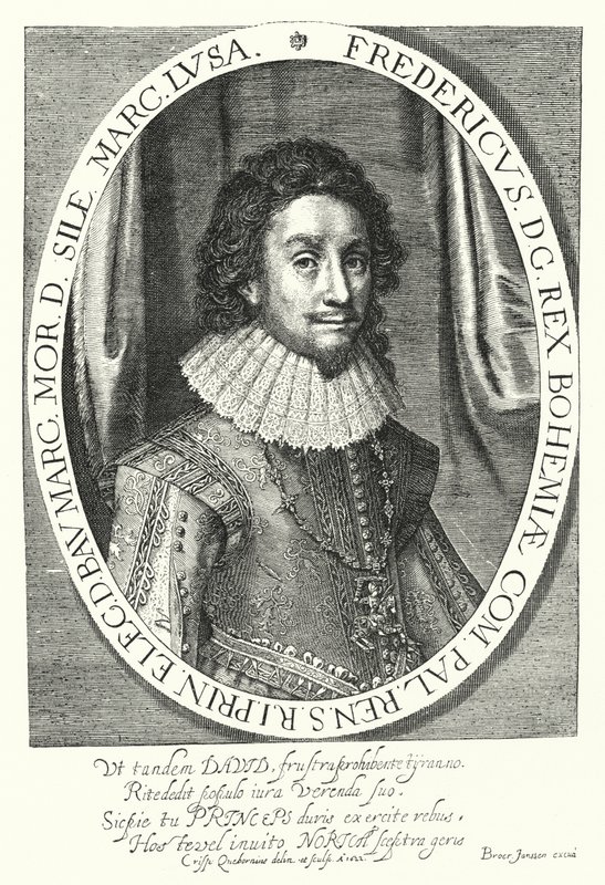 Frederico I, Rei da Boémia, o Rei do Inverno (gravura) de German School