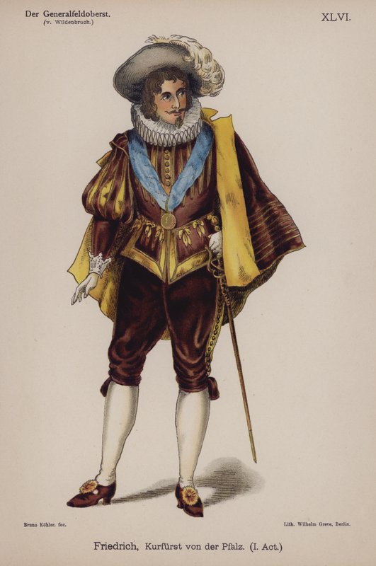 Friedrich, Duque do Palatinado, de Der Generalfeldoberst de Ernst von Wildenbruch (cor litho) de German School