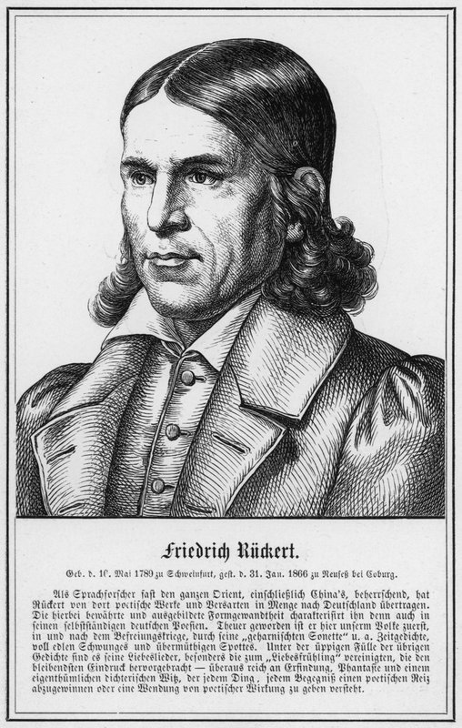 Friedrich Ruckert (gravura) de German School
