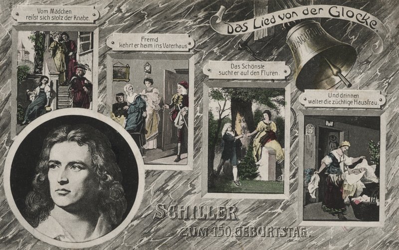 Friedrich Schiller (cor litho) de German School