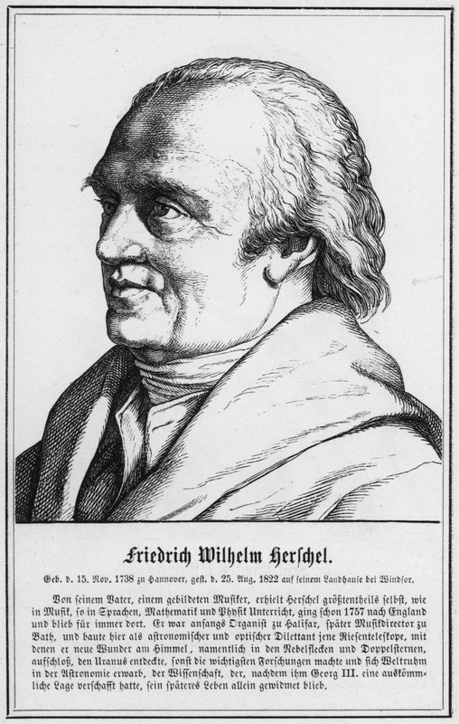 Friedrich Wilhelm Herschel (gravura) de German School