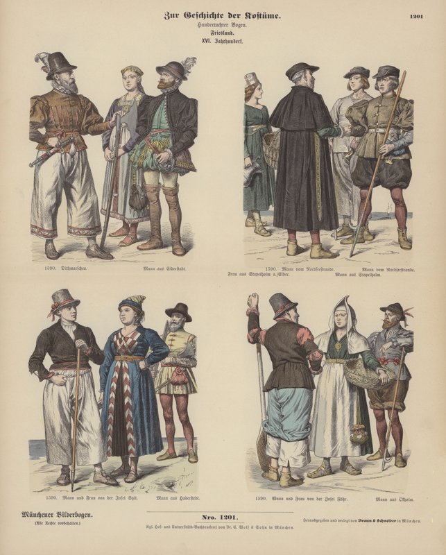 trajes frísios de German School