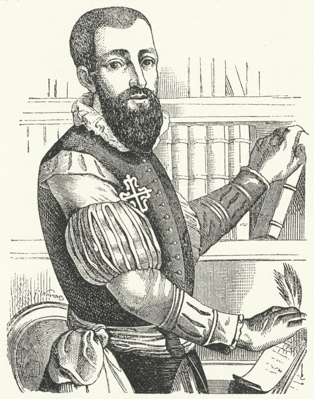Garcilaso de la Vega, poeta e soldado espanhol (gravura) de German School