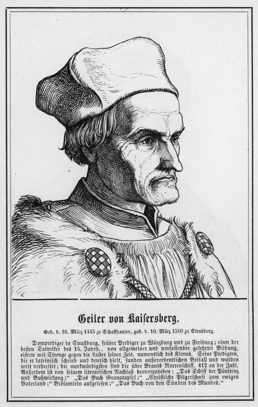 Geiler von Kaisersberg (gravura) de German School