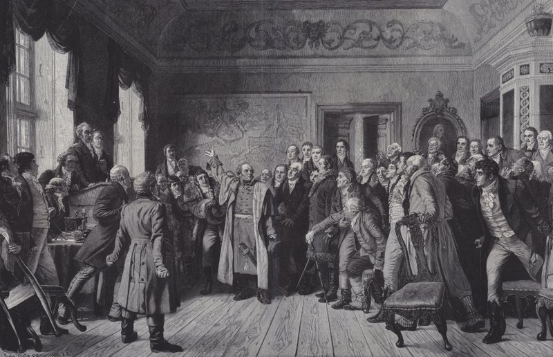 Discurso do general Yorcks aos estados da Prússia Oriental em Konigsberg, em 5 de fevereiro de 1813 de German School