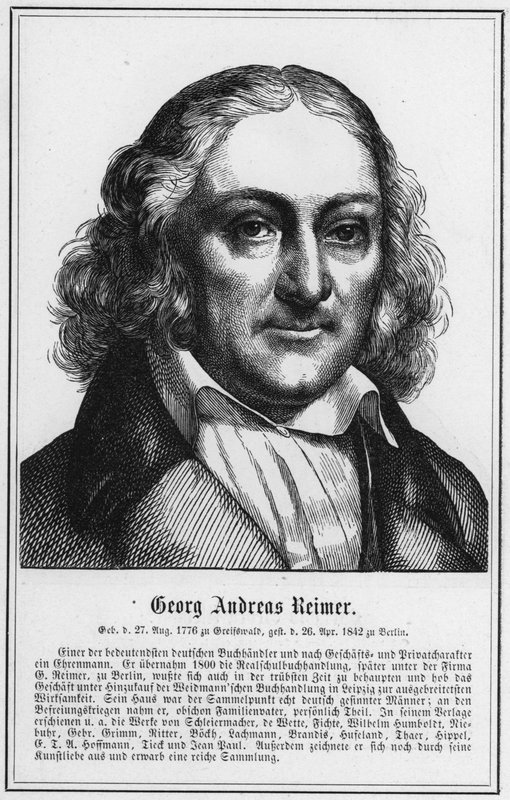 Georg Andreas Reimer (gravura) de German School