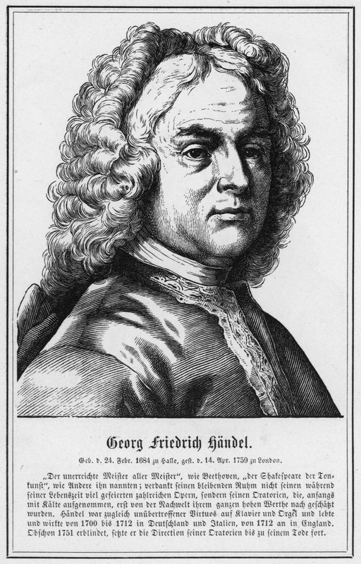 Georg Friedrich Handel (gravura) de German School