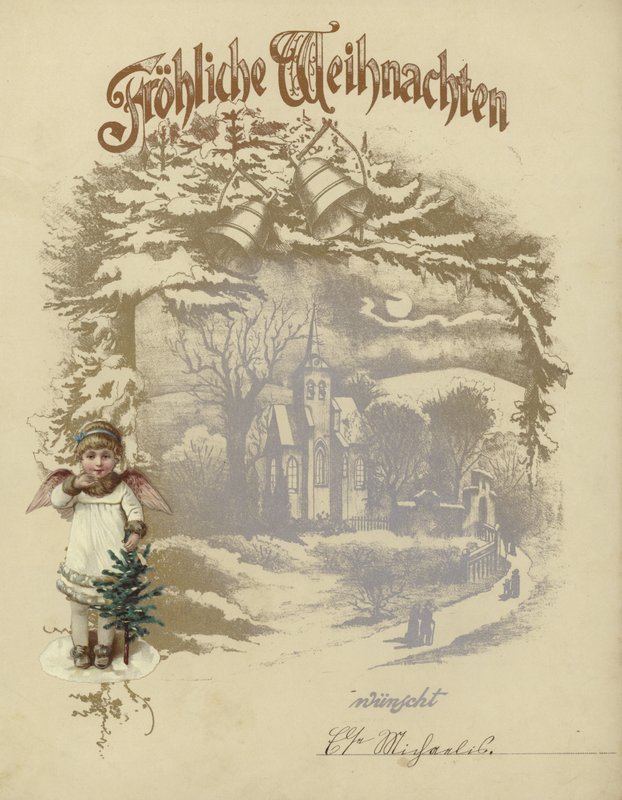 Cartão de natal alemão de German School