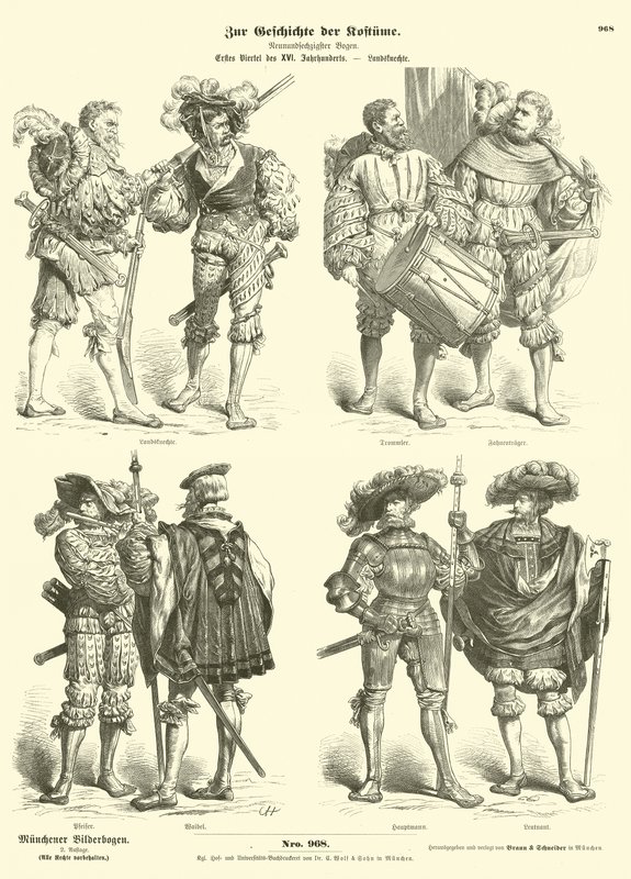 Landsknechte alemão, início do século XVI de German School