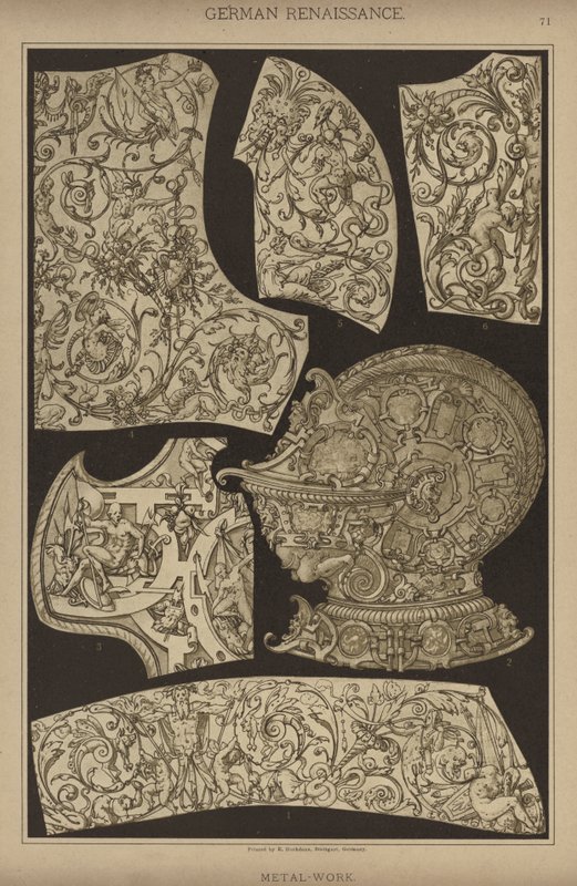 Renascença alemã, Metal-Work (cor litho) de German School