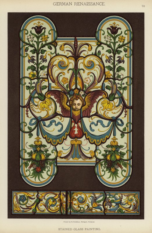 Renascença alemã, Pintura em vidro manchado (cor litho) de German School