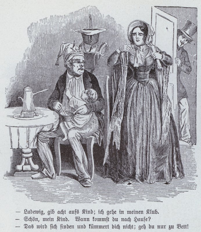 Desenho animado alemão sobre a Associação Democrática de Mulheres de German School