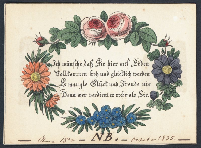 Cartão de cumprimentos alemão de German School
