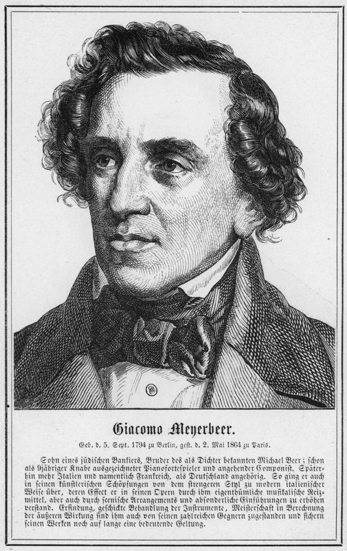 Giacomo Meyerbeer (gravura) de German School
