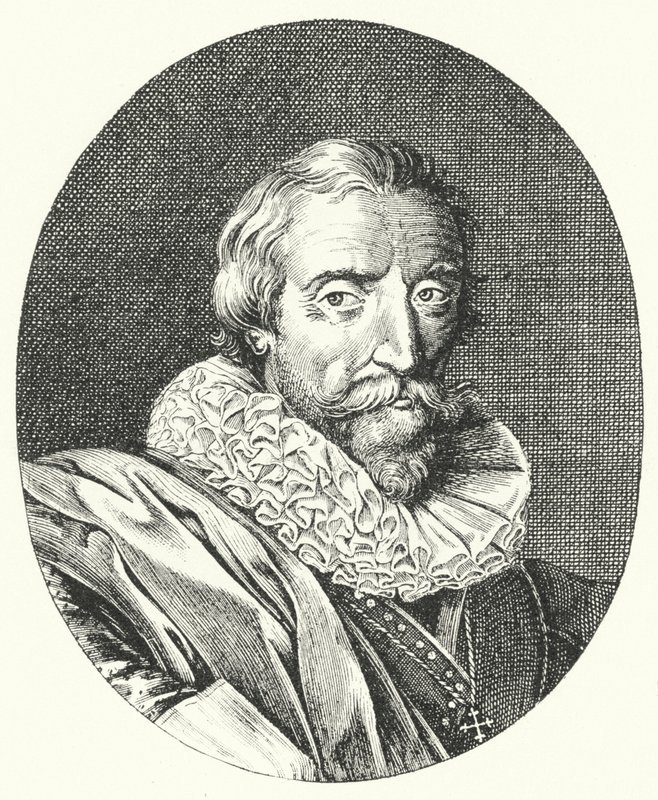Giambattista Marino, poeta italiano (gravura) de German School