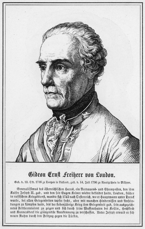 Gideon Ernst Barão de Loudon (gravura) de German School