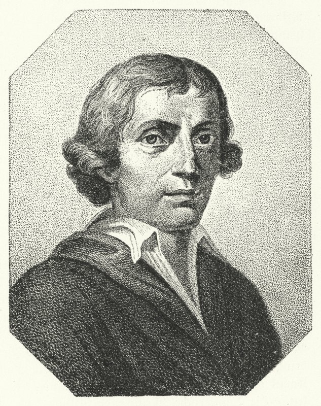 Giuseppe Parini, satirista e poeta italiano (gravura) de German School