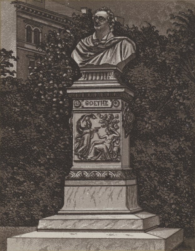 Goethe monumento (litho) de German School