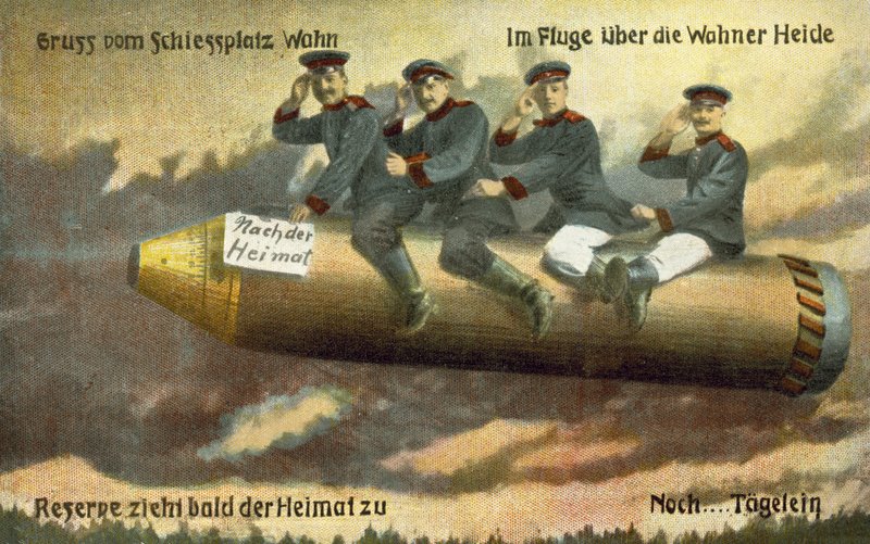 Saudações da carreira de tiro em Wahn, Alemanha (cor litho) de German School
