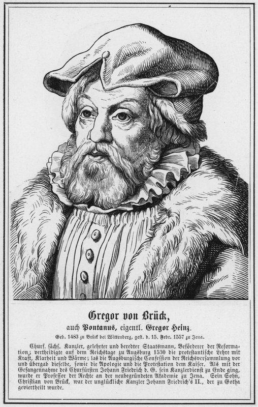 Gregor von Bruck, também Bontanus, próprio Gregor Heinz (gravura) de German School