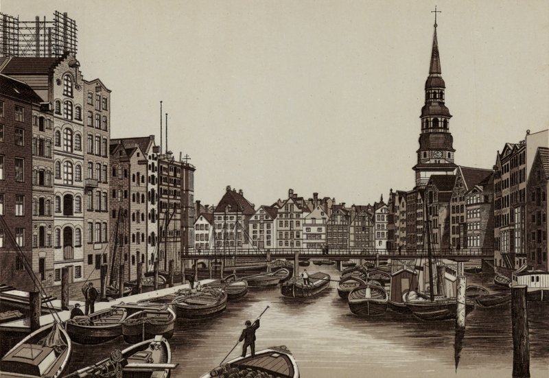 Hamburgo: Reimers-Fleet, Reimers Fleet (litografia) de German School