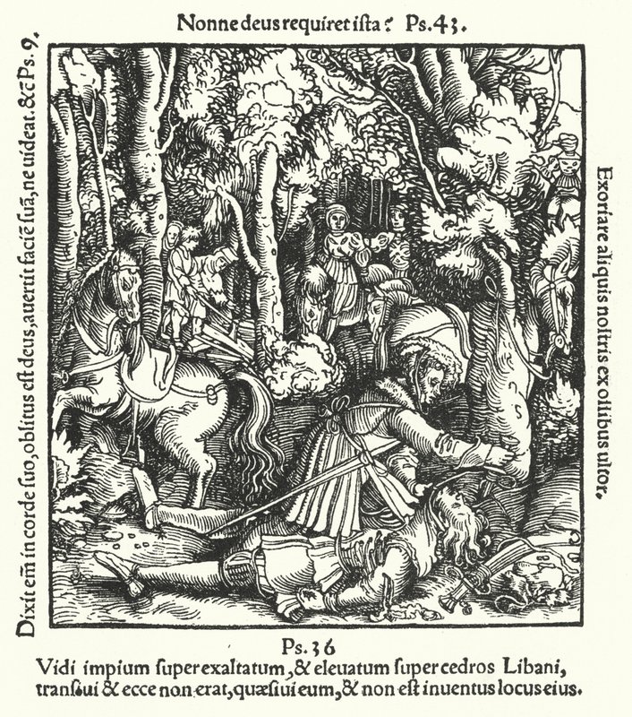 Hans von Hutten morto por Ulrich, duque de Wurttemberg, 1515 de German School