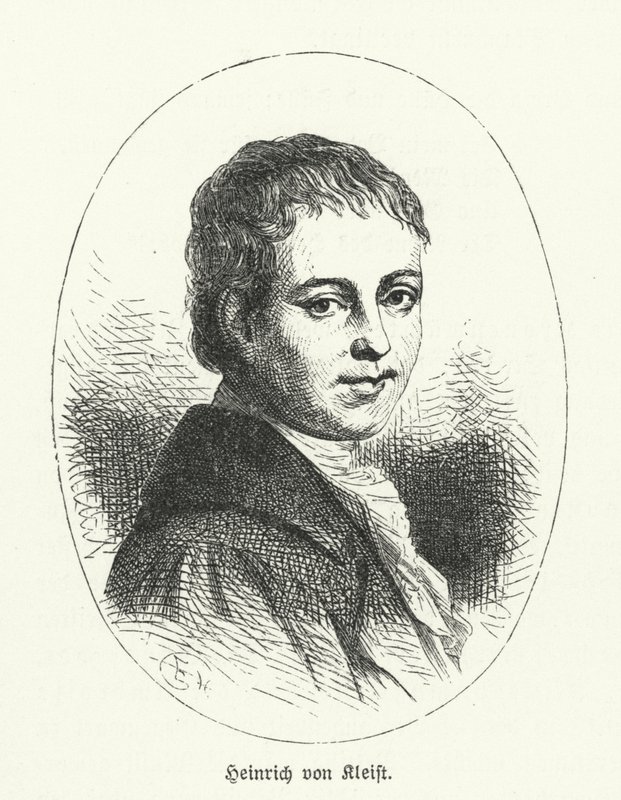 Heinrich von Kleist, poeta, dramaturgo, romancista e contista alemão (litho) de German School