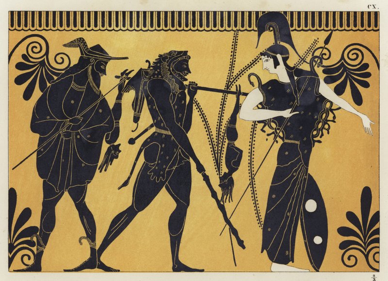Hércules e Cercopes de German School