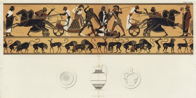 Hércules e Cycnus de German School