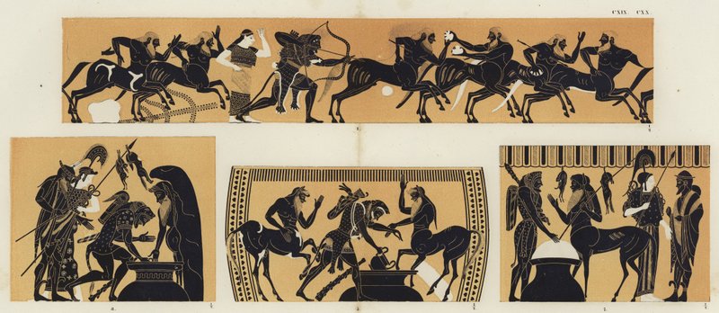 Hércules e os centauros de German School