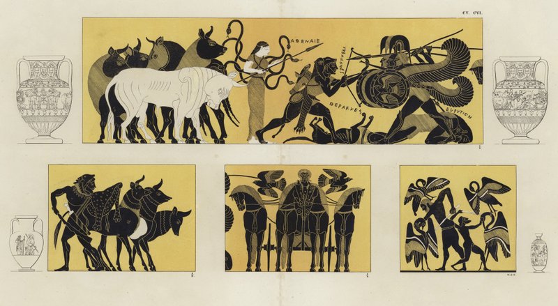 Hércules em batalha com Geryon de German School