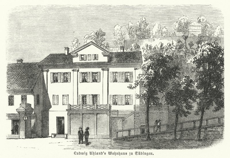 Casa do poeta alemão, filólogo e historiador literário Ludwig Uhland, Tubigen de German School