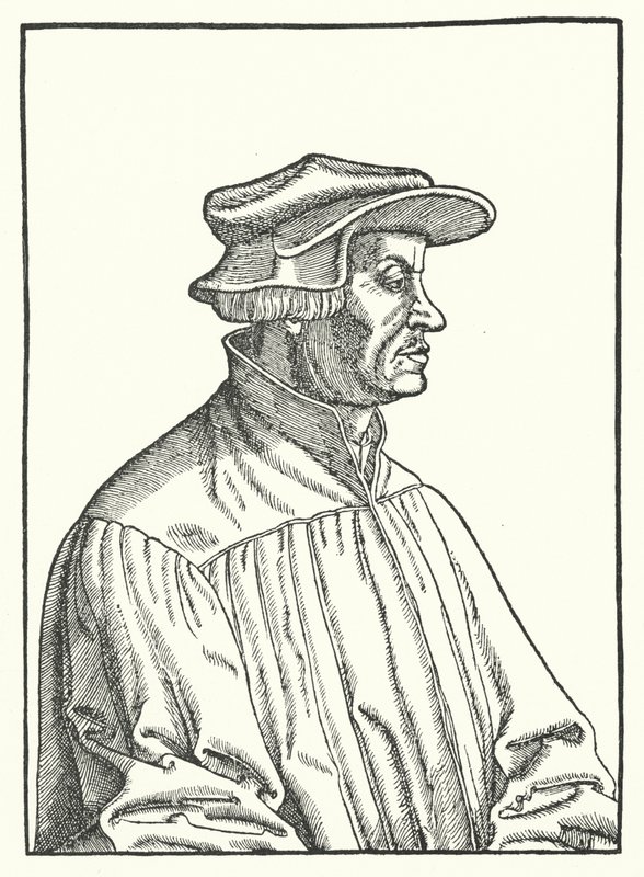 Huldrych Zwingli, reformador protestante suíço (gravura) de German School