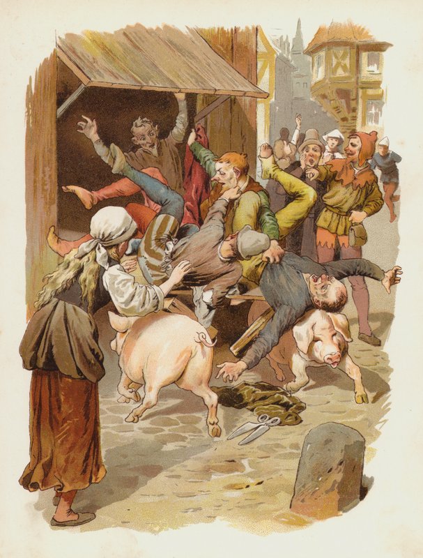 Ilustração para Till Eulenspiegel de German School