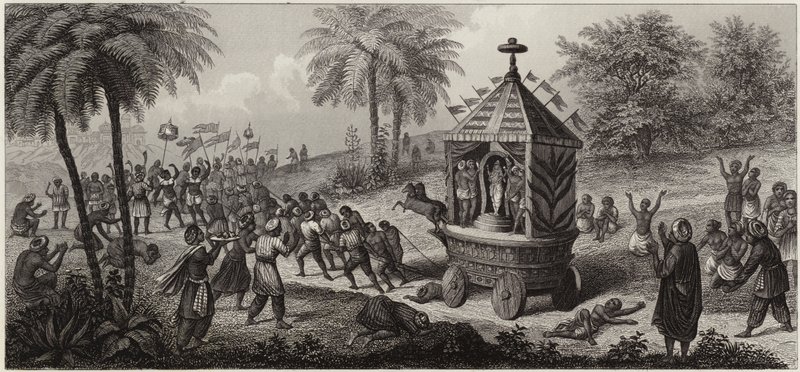 procissão indiana (gravura) de German School