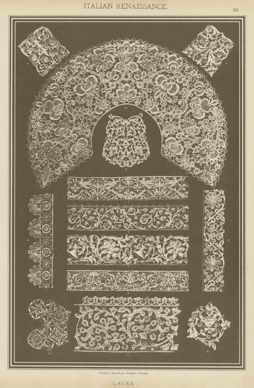 Renascença Italiana, Laces (cor litho) de German School